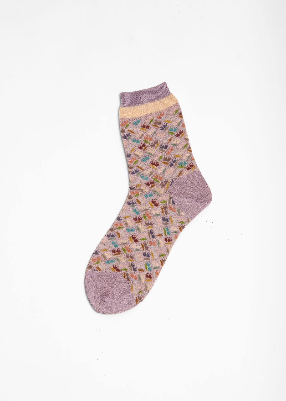 Antipast Dancing Tulips Mid Socks - Lavender