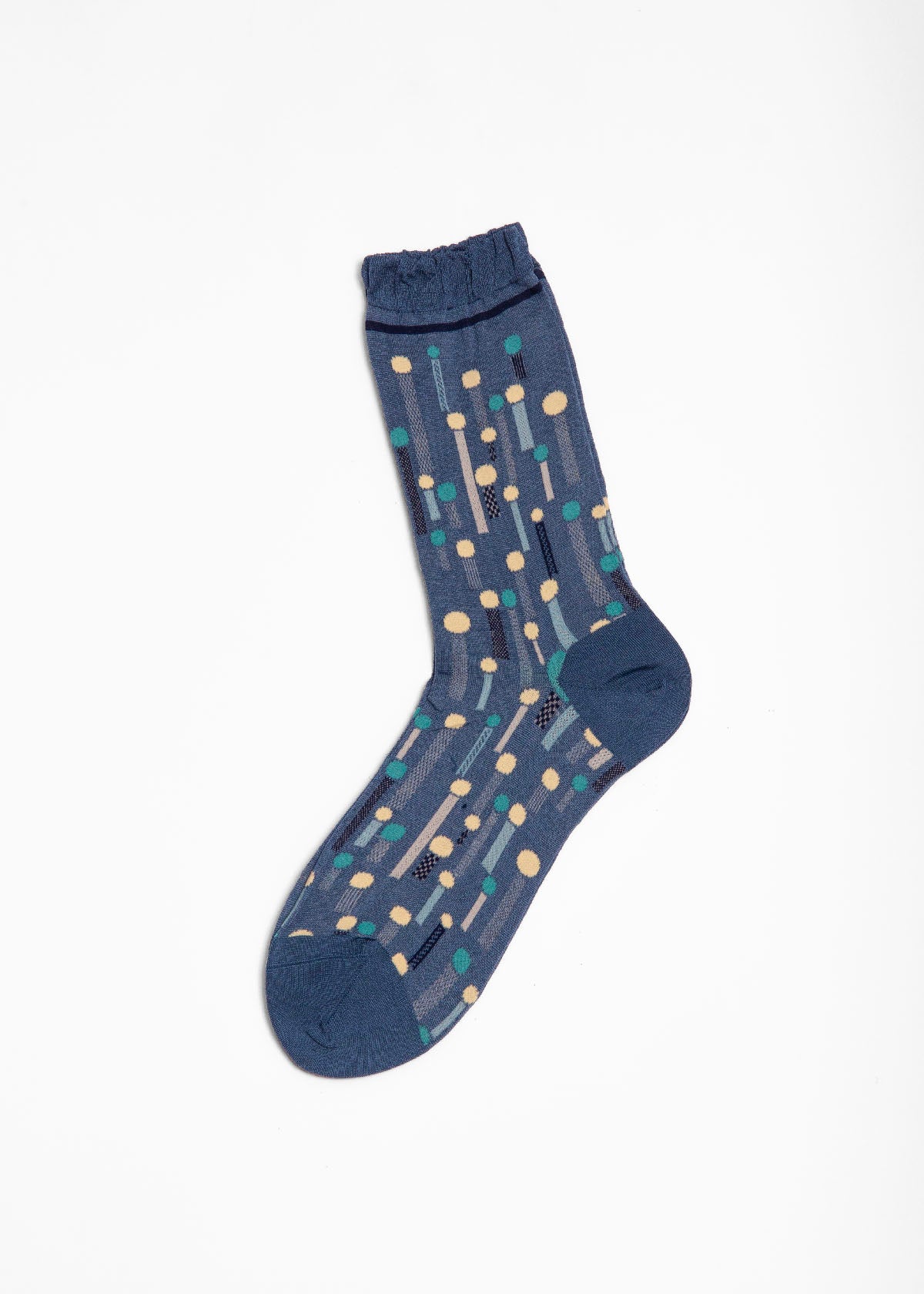 Antipast Dream Polka Dot Mid Socks - Blue