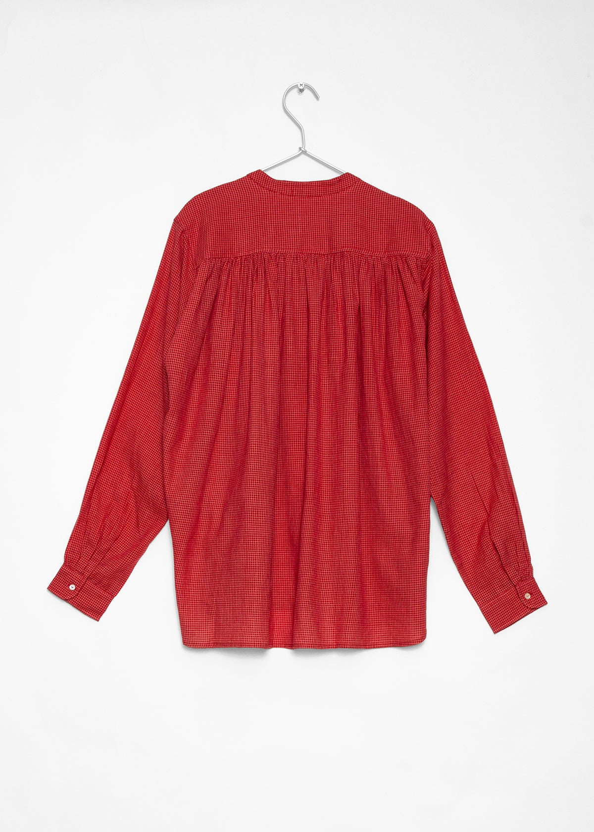 Bheeti Tiny Checks Top - Red - Image 3