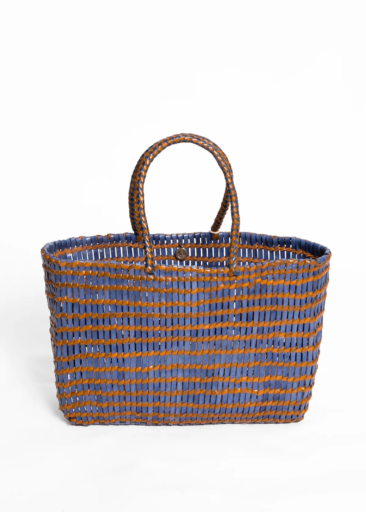 Dragon Diffusion Terrafino Basket Bag Navy/Tan
