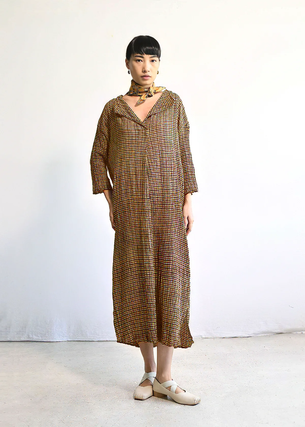 Maku Noor Dress - Brown/Beige - Image 2