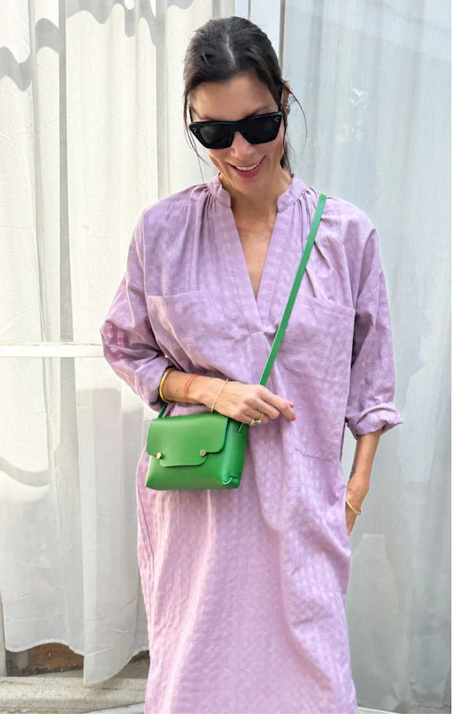 Pocket Grid Caftan - Mauve by Two - Image 4