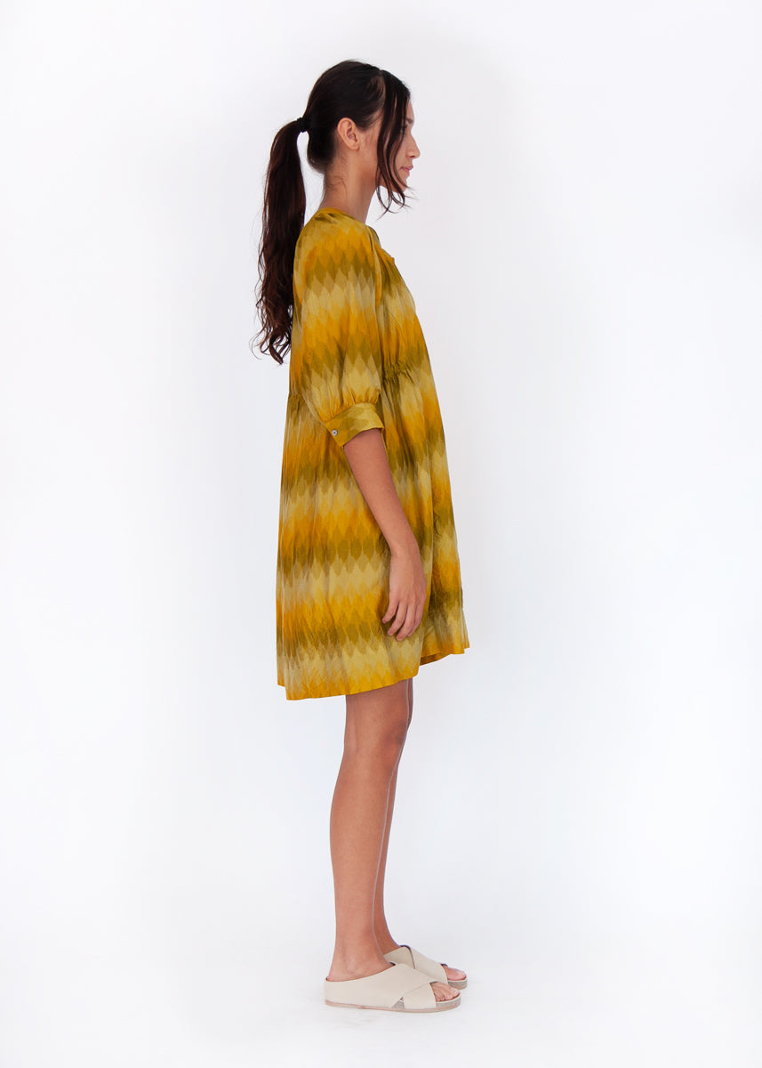 Shireen Ikat Shirtdress - Sunshine - Image 4