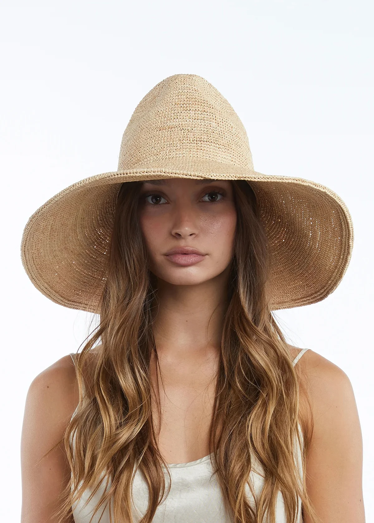 Wyeth Lina Raffia Sun Hat - Natural