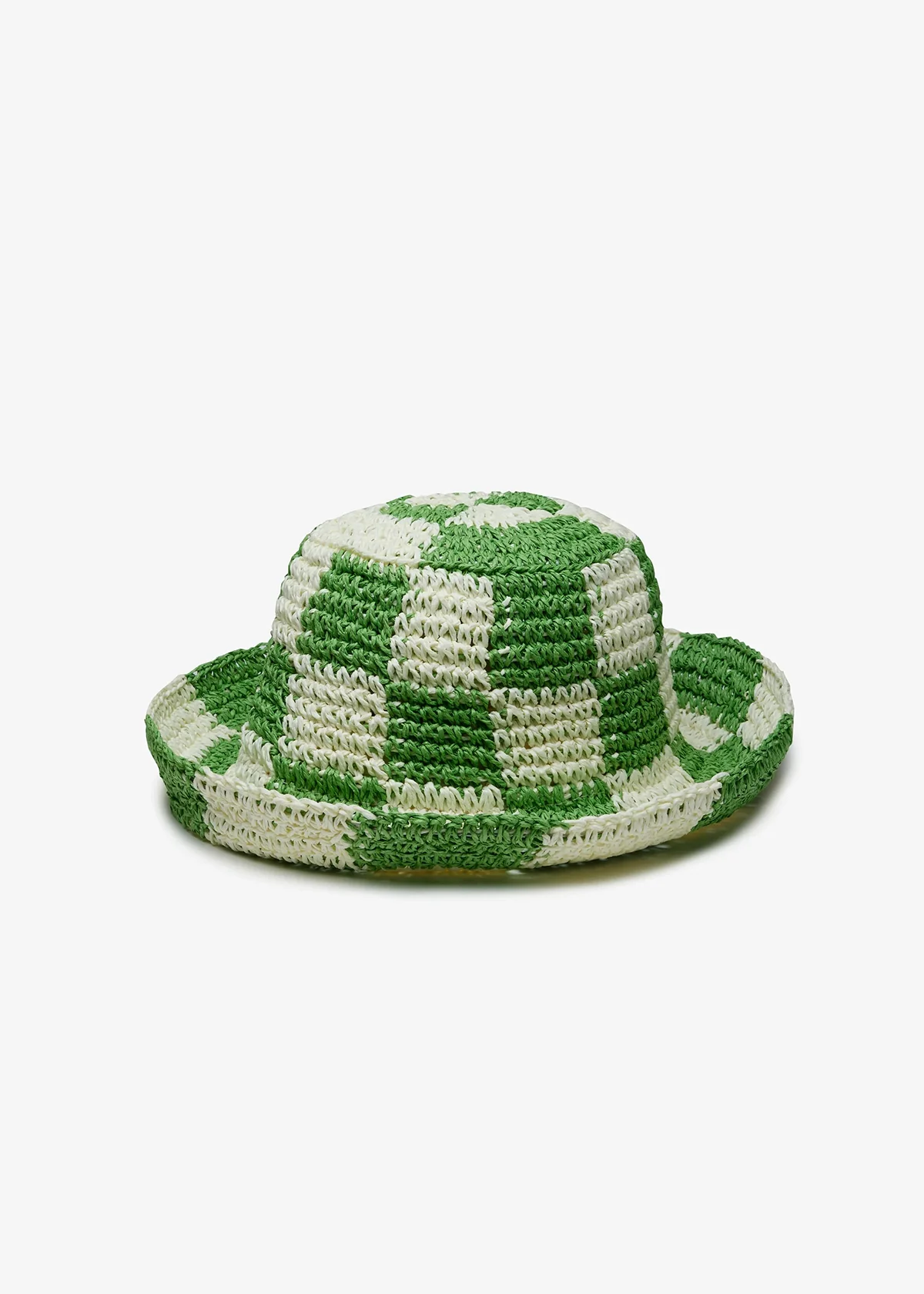 Wyeth Sadie Paper Straw Bucket - Lime Ivory - Image 5