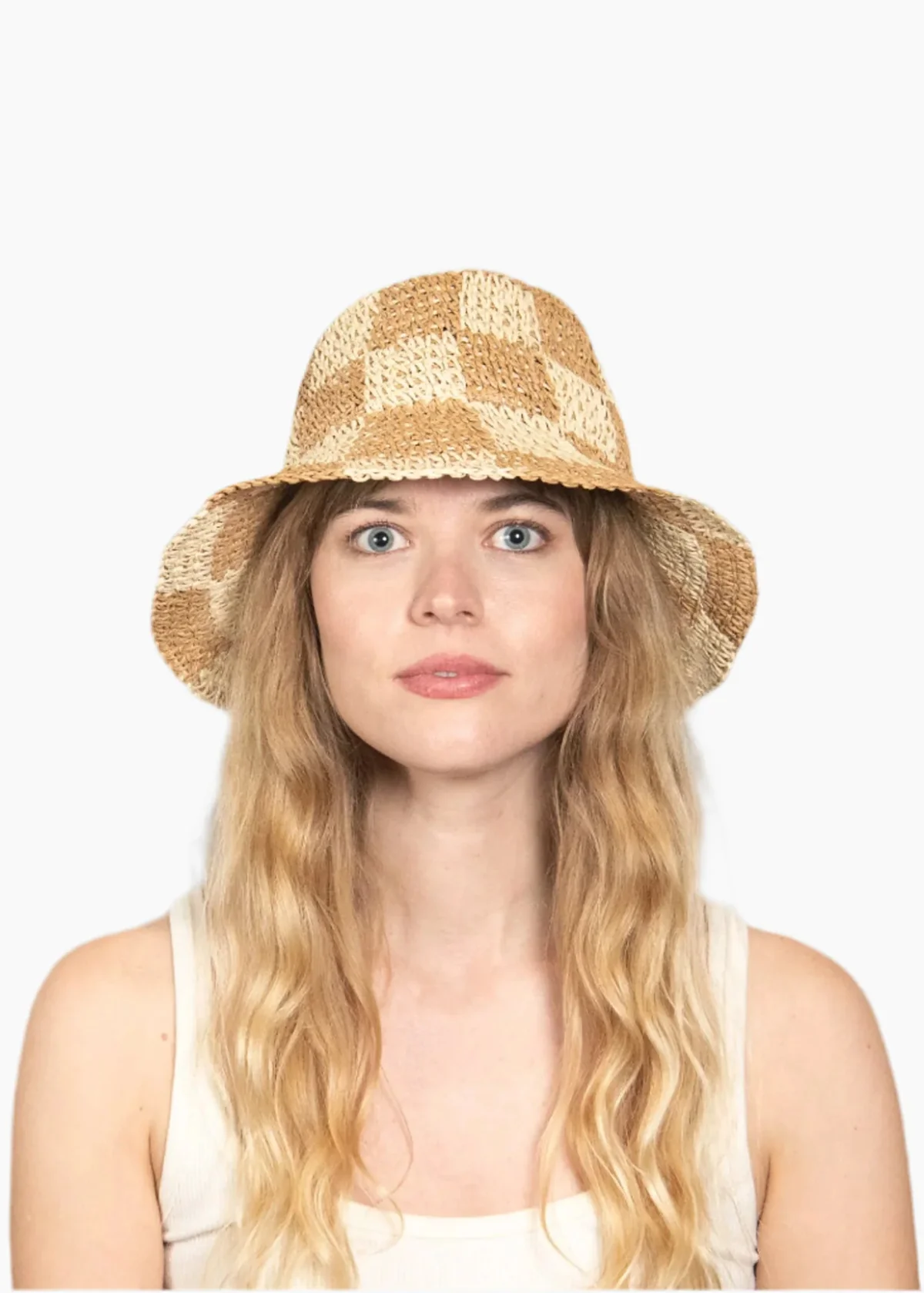 Wyeth Sadie Paper Straw Bucket - Natural Tan - Image 2