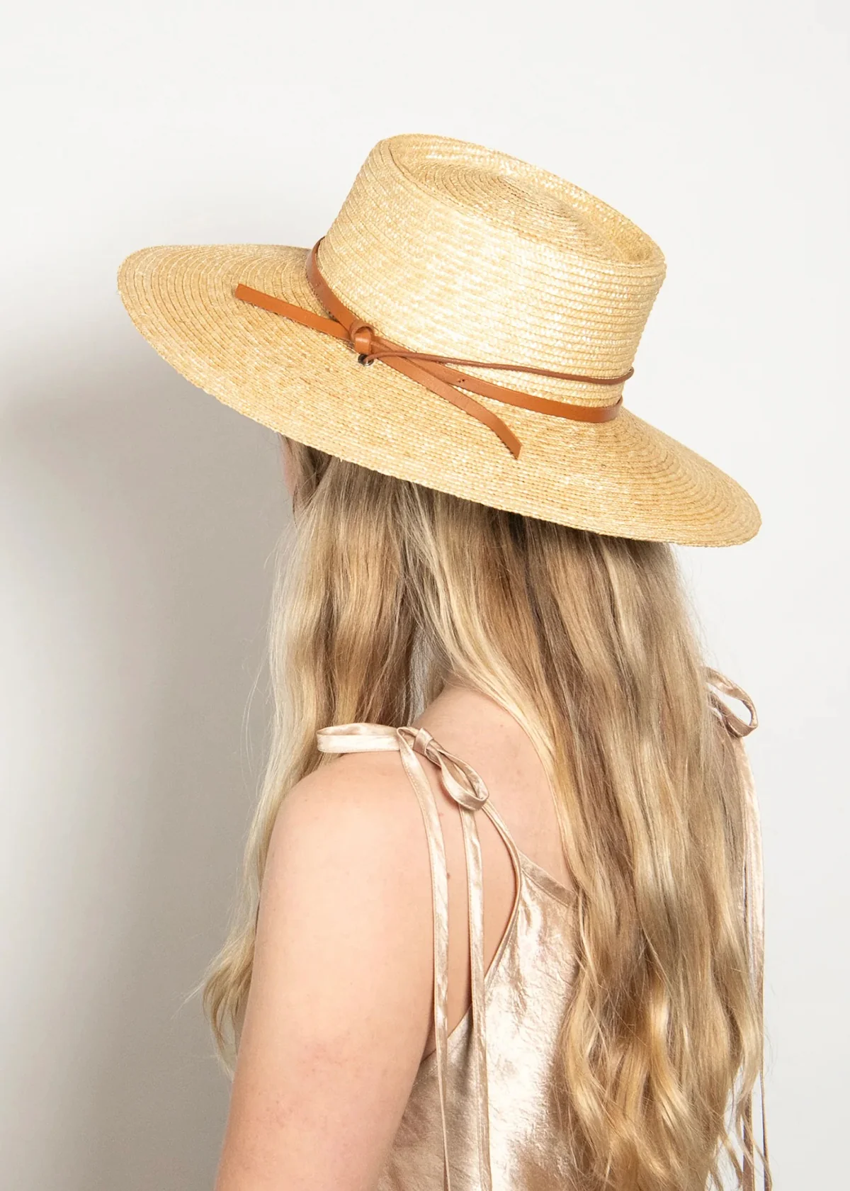 Wyeth Sage Wheat Straw Boater - Natural - Image 3
