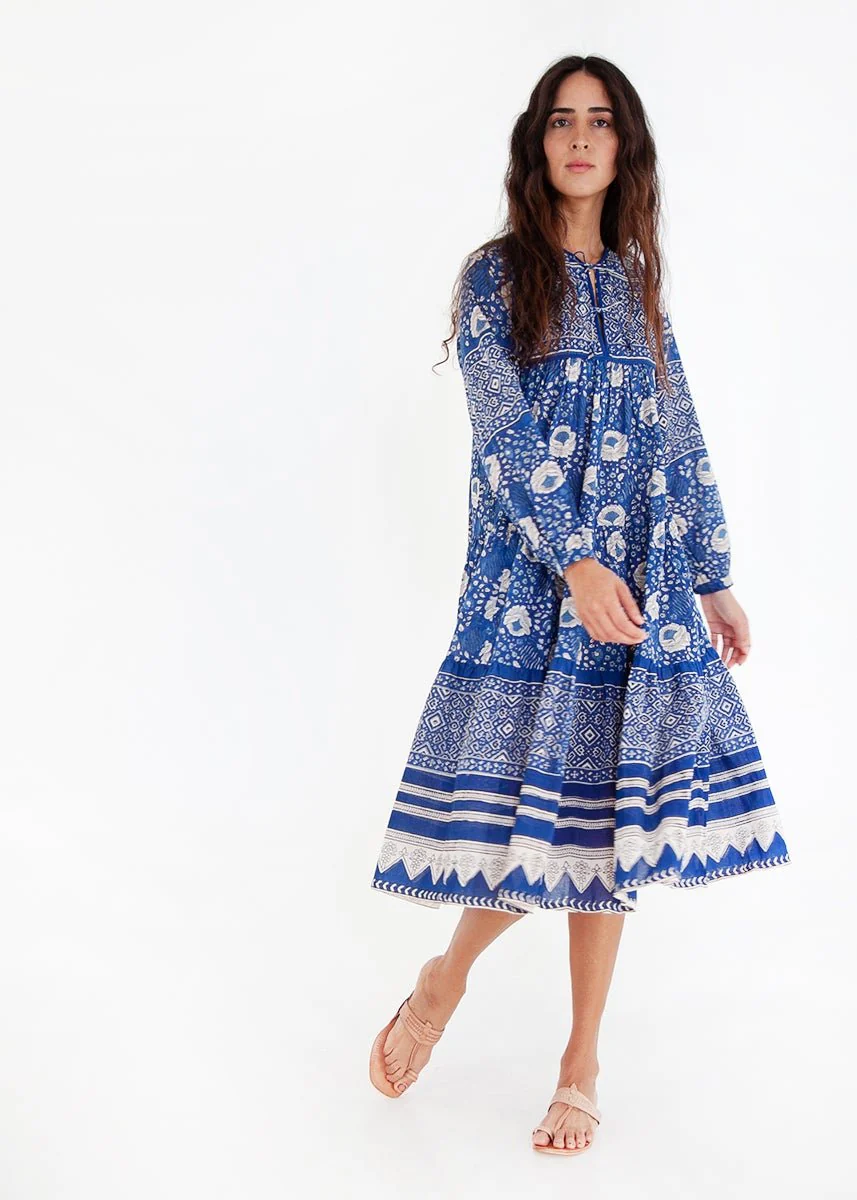 Yamini Booj Dress, Ocean - Image 6